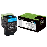 TONER LEXMARK CYAN 708C RENDIMIENO ESTANDAR PARA CS310, CS410