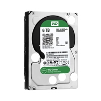 DISCO DURO WD GREEN 3.5 6TB SATA3 6GB/S 64MB INTELLIPOWER P/PC COMP BASICO C/AHORRO DE ENERGIA