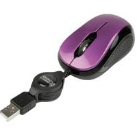 MINIMOUSE OPTICO RETRACTIL USB MORADO COMPATIB.CON WINDOWS XP,VISTA,7/MAC OS