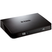 SWITCH D-LINK DGS-1016A 16 PUERTOS NO ADMINISTRABLE ES UN 10/100/1000MBPS CAJA DE PLASTICO.
