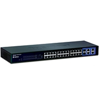 SWITCH TRENDNET TEG-424WS 24 PUERTOS 10/100/4 PUERTOS GIGABIT/2 RANURAS SFP/ADMINISTRABLE