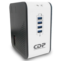 REGULADOR CDP 1000VA / 400W, 8 CONTACTOS, CON ENTRADA USB PARA TABLETAS Y CELULARES CALIDAD Y DISE?O