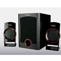 BOCINAS PERFECT CHOICE 2.1 ZEN 1000W C/SUBWOOFER 3.5MM NEGRA