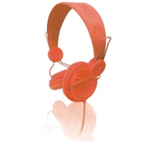 DIADEMA CON MCROFONO DISCRETO EN CABLE/NARANJA CONECTOR 3.5 MM COMPATIBLE CON SMARTH PHONE