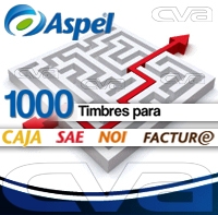 ASPEL 1000 TIMBRES (PARA FACTURE, CAJA, SAE O NOI) (FISICO)