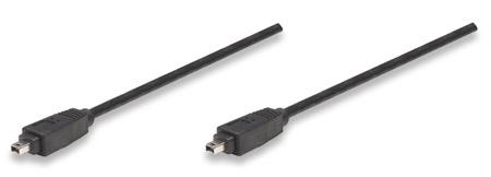 CABLE FIREWIRE 4-4 1.8 M NEGRO