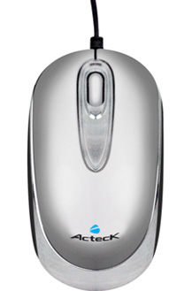 MOUSE ACTECK AM-220 USB PLATA