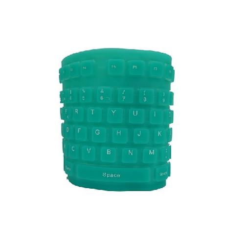 TECLADO FLEXIBLE USB Y PS2 VERDE