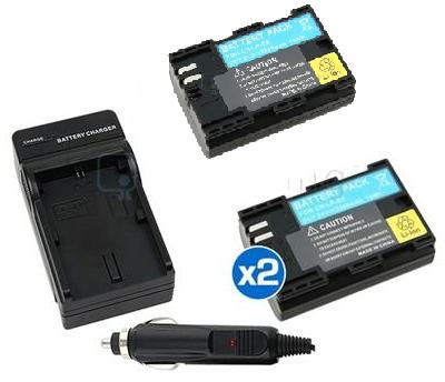 2x LP-E6 LPE6 Battery+Charger+Hand Waist Strap For Canon EOS 7D 60D 5D Mark II