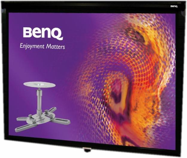 PANTALLA PARA PROYECCION ENROLLABLE BENQ 84 PULGADAS BQ101.