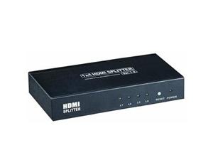One Input to Four Outputs HDMI 1x4 3d Powered Splitter Ver 1.3 - HDMI Splitter