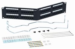 SYSTIMAX GigaSPEED® XL 1100AGS3 Category 6 U/UTP Patch Panel, 48 port, angled w/ termination mgr.