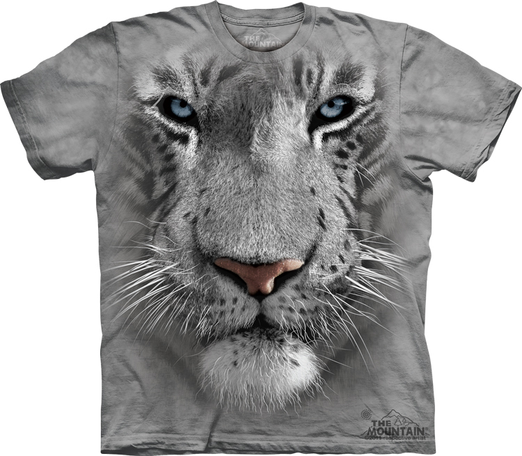 White Tiger Face T-Shirt