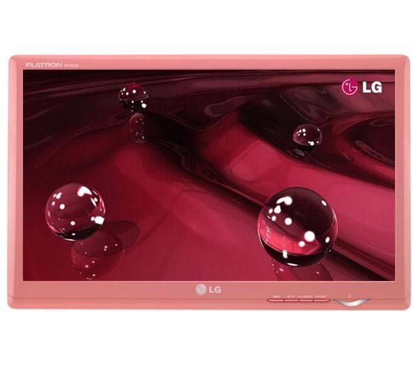 MONITOR LG 18.5\" LCD COLOR ROSA W1930S 1366X768