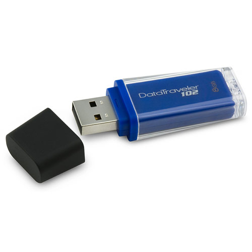 MEMORIA USB 8 GB KINGSTON AZUL DT102/8GB