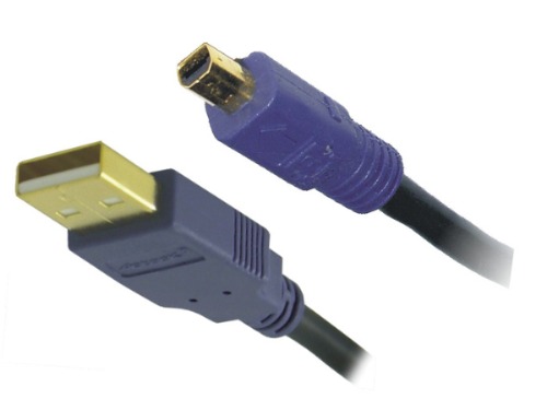 CABLE USB TIPO A 4 PINES A MINI USB TIPO B 4 PINES CAUS-006