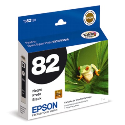 CARTUCHO EPSON 82 NEGRO T082120 R270/R290/RX590/RX610