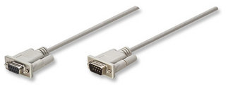 CABLE SERIAL DB9 M-H 7.5 M