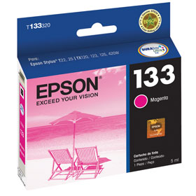 CARTUCHO EPSON 133 MAGENTA T133320 P/TX120 T22