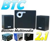 BOCINAS BTC 3 PIEZAS BLINDAJE MAGNETICO