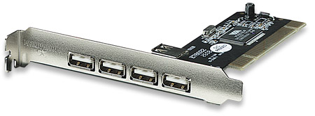 TARJETA PCI 4 PUERTOS USB MANHATAN