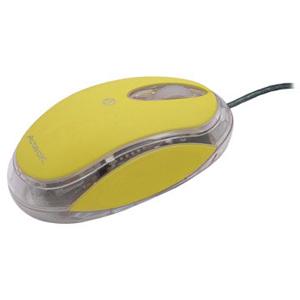 MOUSE ACTECK AM-1000 USB AMARILLO