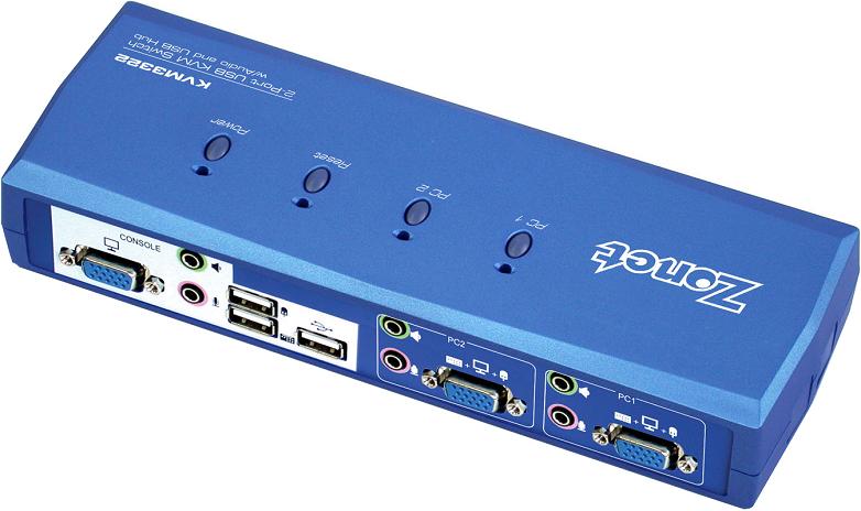 SWITCH 2 PTOS USB KVM3322 ZON C/CABLES