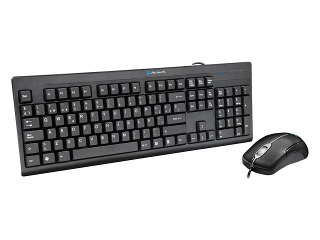 KIT DE TECLADO Y MOUSE ACTECK MOD AK2-2200 USB