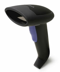Lector CCD de Codigo de Barras Marca Unitech de largo alcance Modelo MS335 (MS335-XU1G), interfaz USB, con base. soporta edición y formato de datos y base. Alcance de hasta 120 mm dependiendo de la re