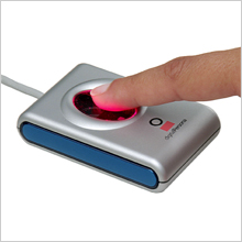 Lector de huella NATIONAL SOFT Lector con activacion - Negro, Gris, Si