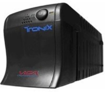 No Break. VICA. Tronix 620. Capacidad de Voltaje 620VA/ 370 Watts. 4A Máximo. protector de Fax MODEM. 6 tomas de corriente respaldo. Software de monitoreo integrado.Garantia: 3 años. Gabinete de plast