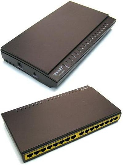 Switch SOHO TENDA (TEH160SK), (16) puertos 10/100Mbps, No administrable, carcasa de plastico para escritorio, Backplane Bandwidth 3.2Gbps, MAC Address Table 4K (Existencias Limitadas)