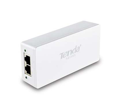 Inyector POE TENDA, (PoE1500S) (1) LAN 10/100/1000Mbps y (1) puerto POE 10/100/1000Mbps. Datos y alimentacion sobre el mismo cable, compatible con los standards 802.3, 802.3u, 802.3ab. Soporta hasta 1