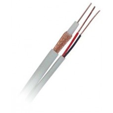Cable siames RG-59 WAM - 152, 4 m, RG59, RG59, Color blanco