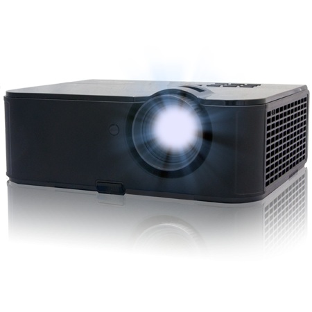Proyector InFocus IN3124 Tecnologia DLP, 4800 lumenes. Resolución XGA (1920 × 1200). Color negro. Relación de Contraste 3000:1. Conectores - Entradas: HDMI, VGA × 2, USB tipo A (para lápiz de memoria