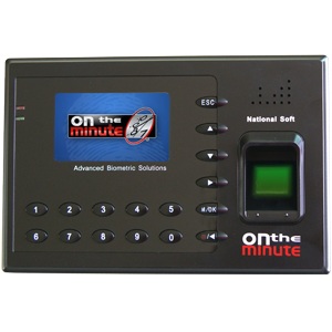 Lector de huella NATIONAL SOFT On The Minute presentacion con Terminal TCPI / IP USB HUELLA + RFID - Negro, 10 usuarios, Si