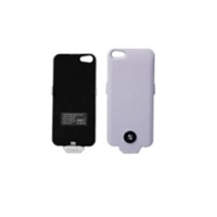 Protector rigido para Iphone con bateria integrada que recarga tu telefono. Modelo  GIN-POWERCASEIP5BLAN. Color Blanco