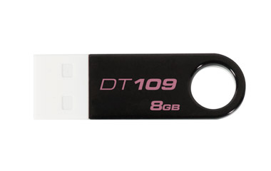 Memoria USB de 8 GB Kingston con USB R-Versible Hi-Speed 109 G2 Color Negra
