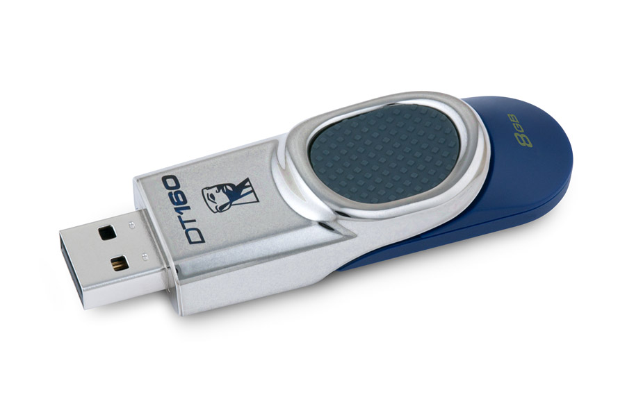 Memoria USB de 8 GB Kingston con USB R-Versible Retractil 160 (Existencias Limitadas)