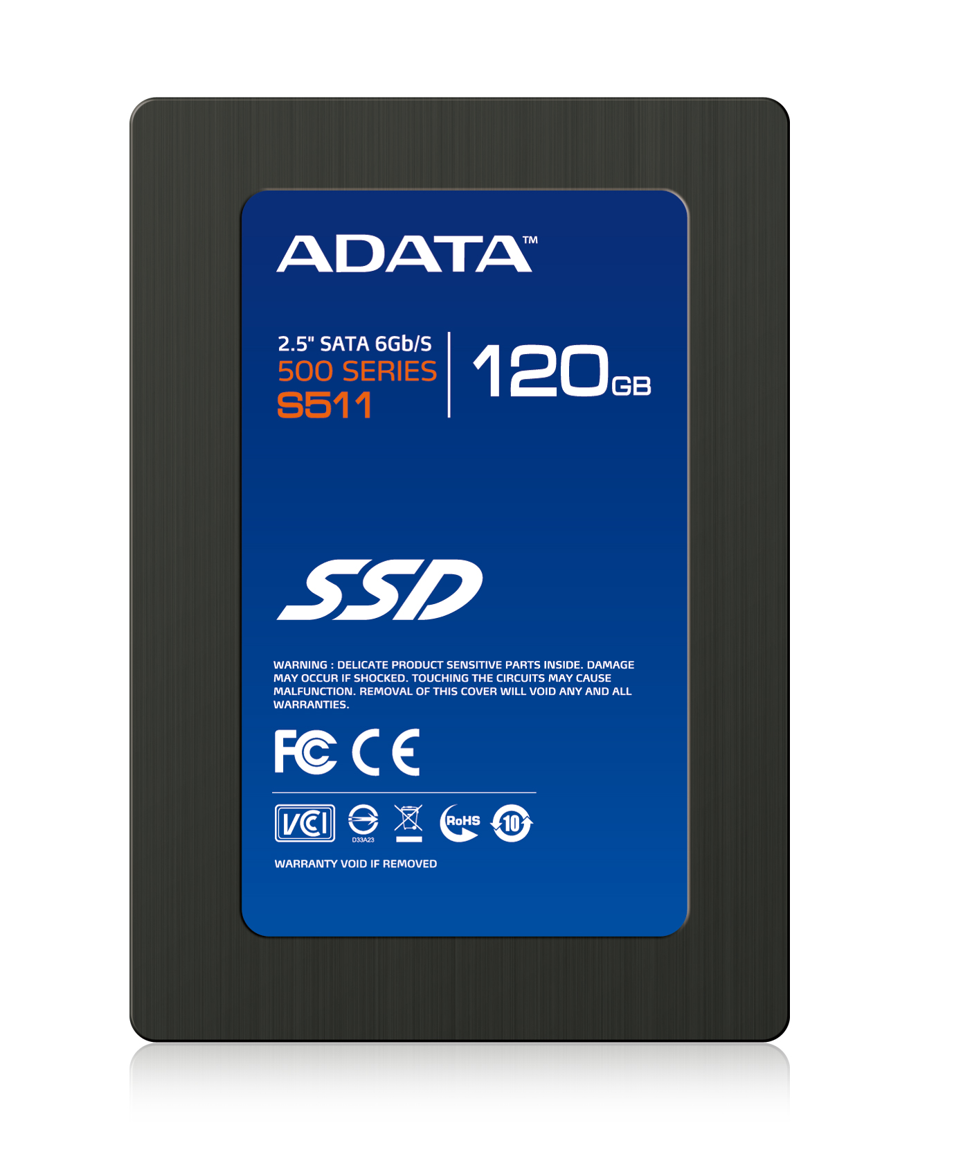 Unidad de Estado Solido A-DATA 120GB S511, SATAIII  de 2.5" Transmisión con ancho de banda a 6Gb. utiliza el controlador SandForce SF-2200. Velocidad de lectura: 550MB y escritura 510MB. Velocidad de