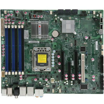 Motherboard ATX Supermicro Modelo C7X58-O. Socket 1366 Soporta: Intel Core i7-965/ i7-940/ i7-920/ Nehalem Processor; QPI upto 6.4GT/s; Chipset: Intel X58 & ICH10R; Memoria: 6x 240pin DDR3-1600/1333/1