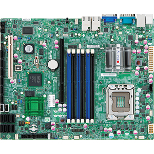Motherboard ATX Supermicro Modelo X8STi-O Socket 1366 Soporta Intel Core i7-965 Extreme/ i7-940/ i7-920/ Nehalem Processor; QPI upto 6.4 GT/s; Chipset: Intel X58 & ICH10R; Memoria: 6x 240pin DDR3-1333