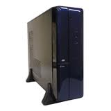 Gabinete SLIM Micro-ATX y Mini-ITX con soportes para posicion Vertical con fuente de 450 watts 24 pines mas 2 Sata; cuenta con 1 bahia externa para DVD / CD; puertos USB,  lectora de tarjetas Flash; S