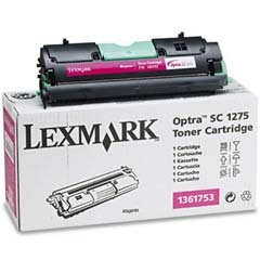 Tóner Lexmark 1361753. Magenta Rendimiento (3,500 pag). Compatible con: Imperosra Optra OPTRA SC 1275, 1275N.