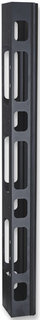 Organizador Vertical de Cables (710541) Con cubierta, Altura de 22 U, Negro, Material: hoja de acero de 1.2 mm