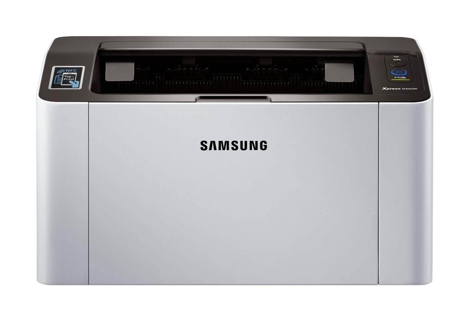 Impresora láser monocromática inalámbrica Serie Xpress Samsung SL-M2022W Wireless, Tecnología NFC impresión en un toque, impresión móvil. Velocidad: 20 ppm. Resolución: 1,200 x 1200 dpi. Ciclo mensual