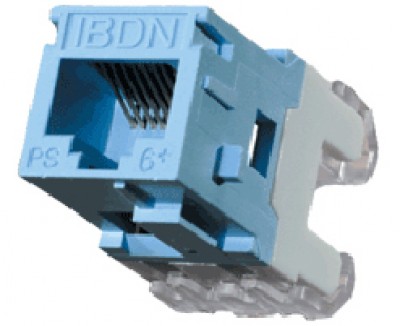 Jack Modular Belden RJ45 - Cat6, AX101326, Azul