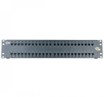 Patch Panel 48 Puertos CAT6 - 2U Precargado 48 BELDEN AX103255, Acero, Negro