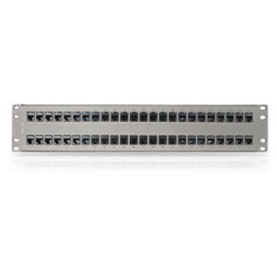 Patch Panel CAT 6A 48 Puertos 2U Precargado BELDEN AX103256 - Titanio