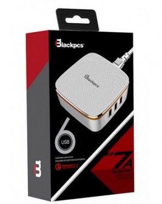 Smart HUB Blackpcs ESHO43-W - USB 2.0, Color blanco, 6 puertos